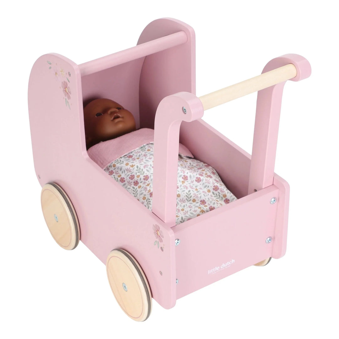 Little Dutch Wooden Doll Pram & Bedding