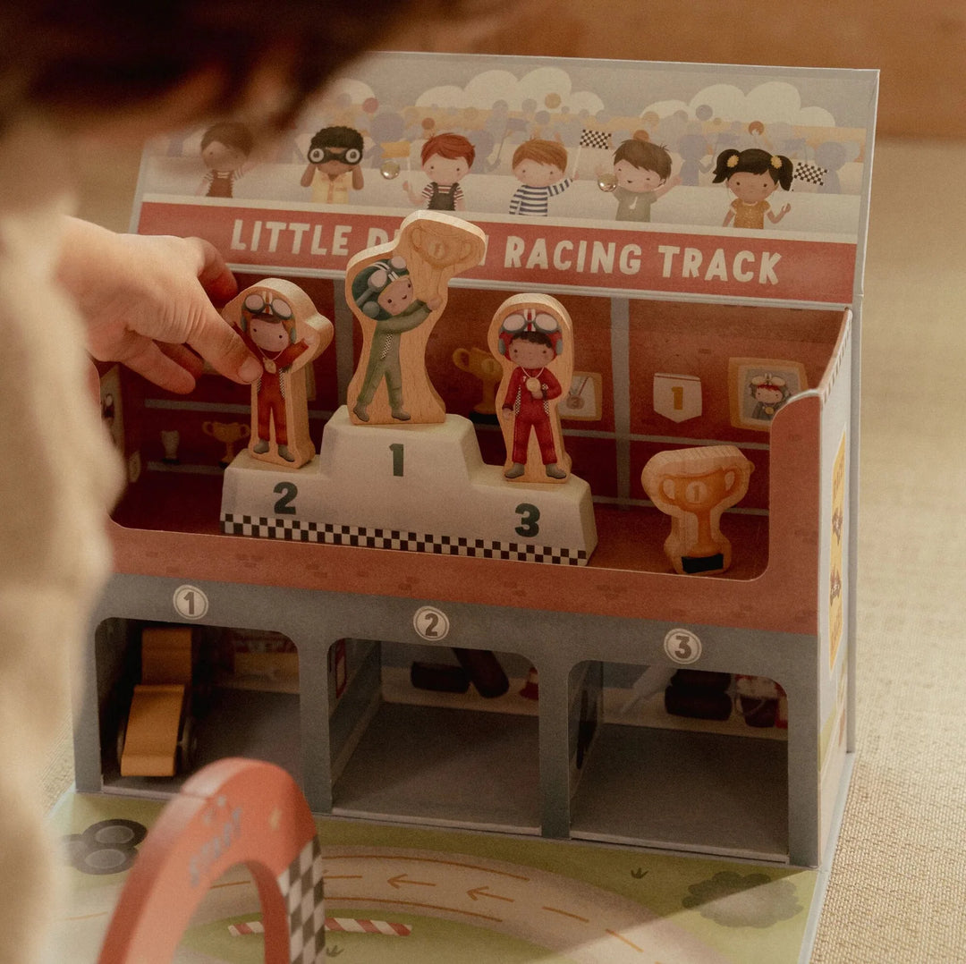 Little Dutch Wooden Play Case Race Track