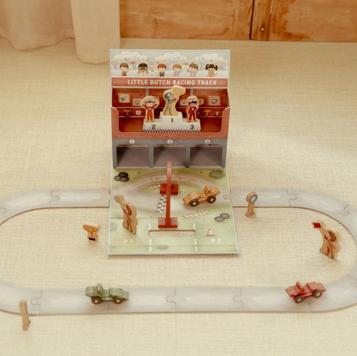 Little Dutch Wooden Play Case Race Track