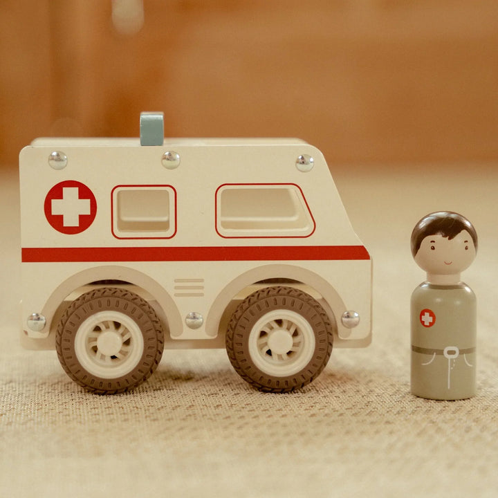 Little Dutch Wooden Ambulance
