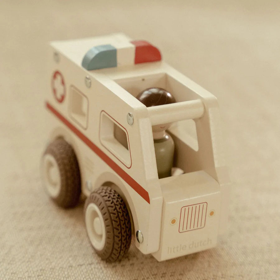 Little Dutch Wooden Ambulance