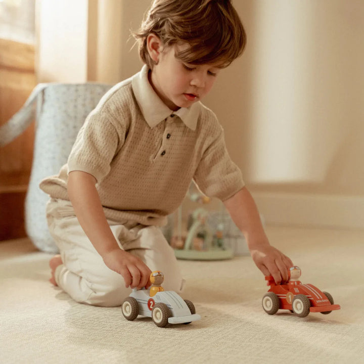 Little Dutch Wooden Pullback Racecars