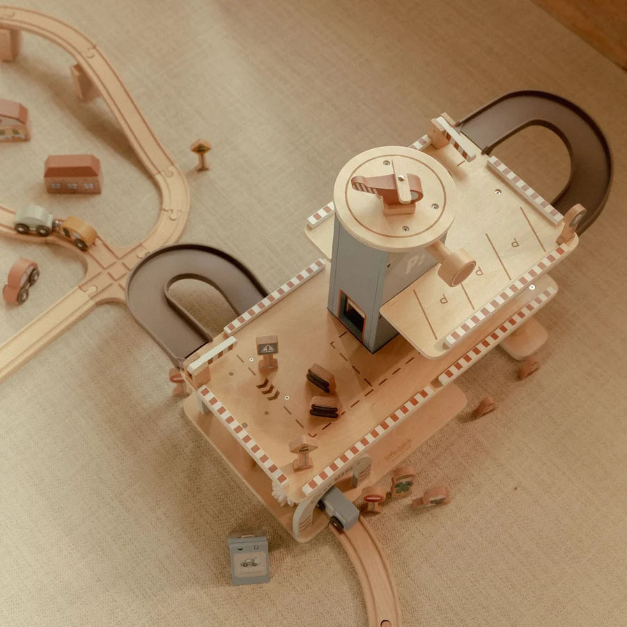 Little Dutch Wooden Toy Parking Garage