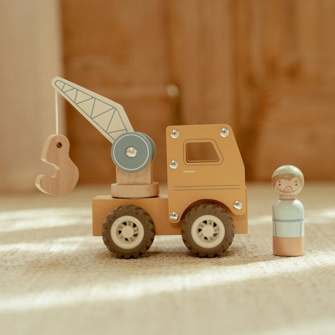 Little Dutch Wooden Crane Truck