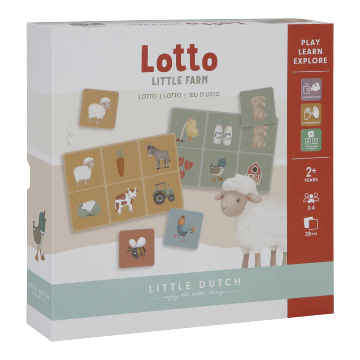 Little Farm Kids Lotto Game Board