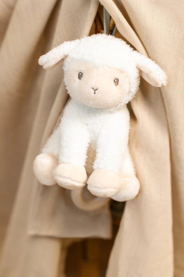 Little Farm Music Box Pull Plush Sheep