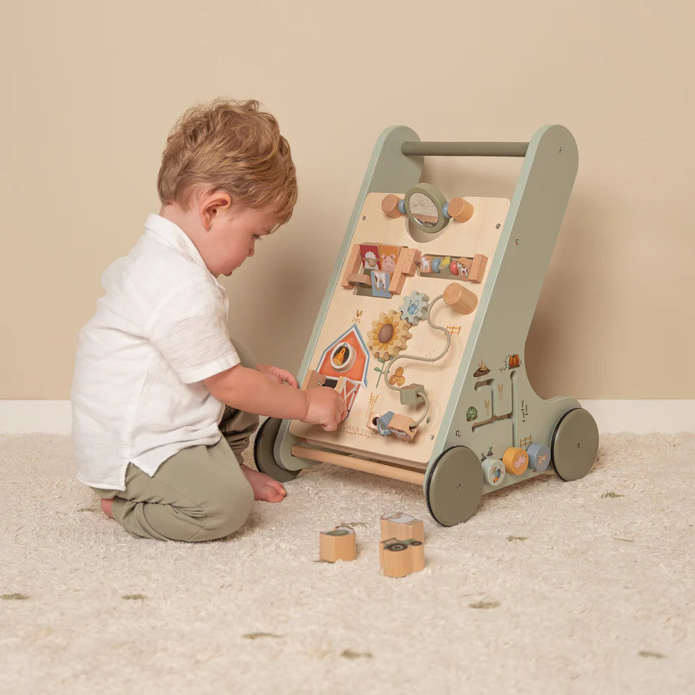 Little Farm Wooden Multi-Activity Baby Walker