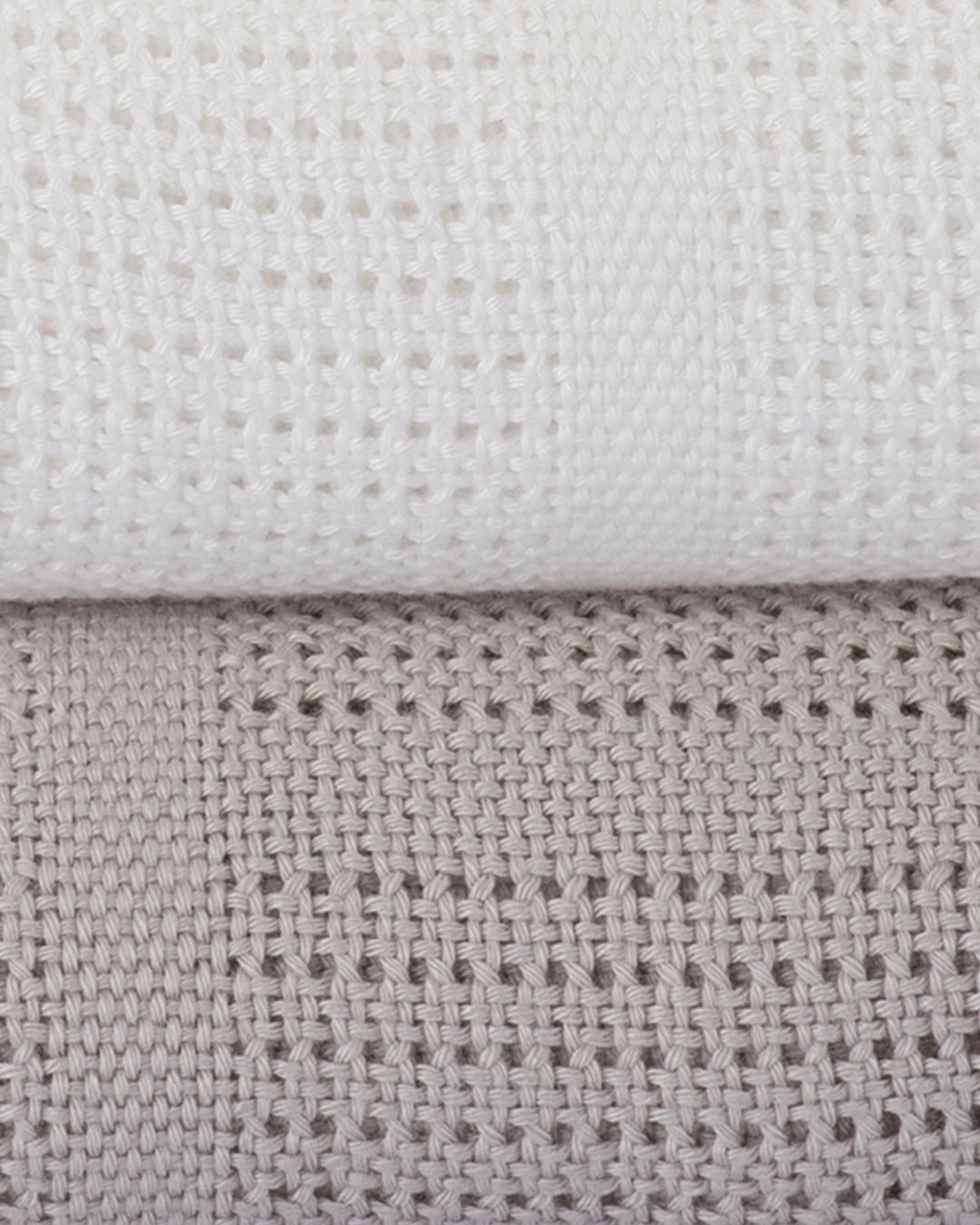 Little Bamboo Baby Cellular Blanket 2 Pack - Stone Grey