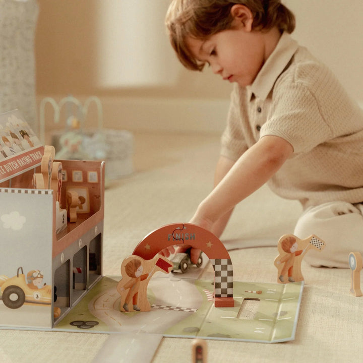 Little Dutch Wooden Play Case Race Track