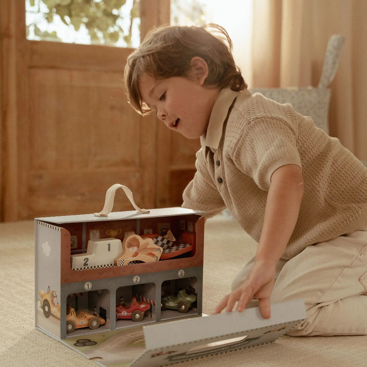 Little Dutch Wooden Play Case Race Track