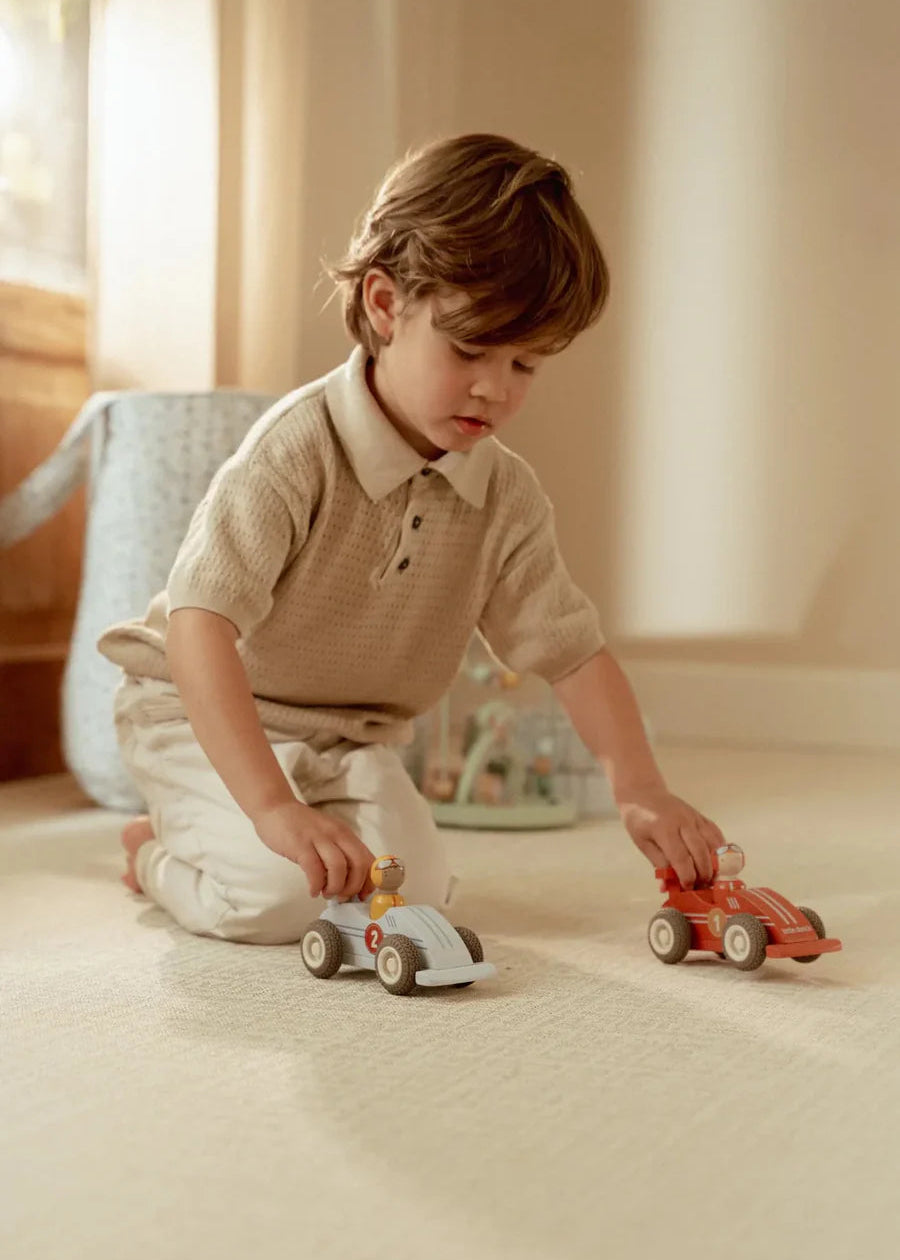 Little Dutch Wooden Pullback Racecars