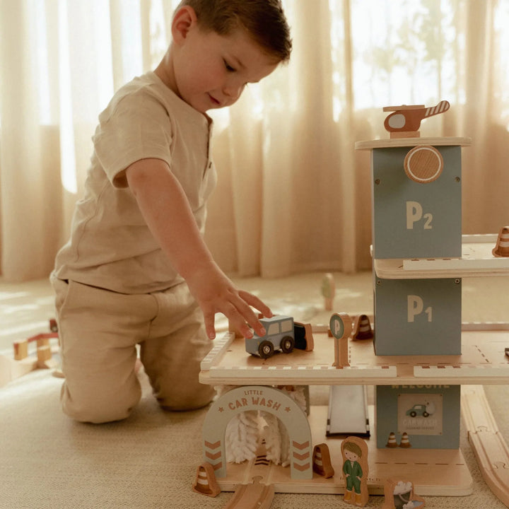 Little Dutch Wooden Toy Parking Garage