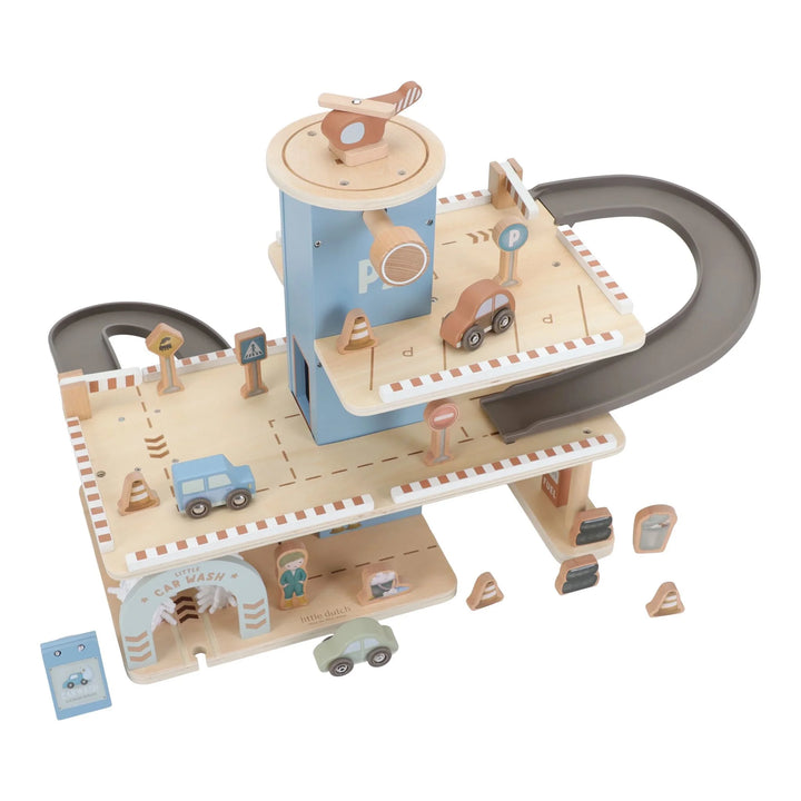 Little Dutch Wooden Toy Parking Garage