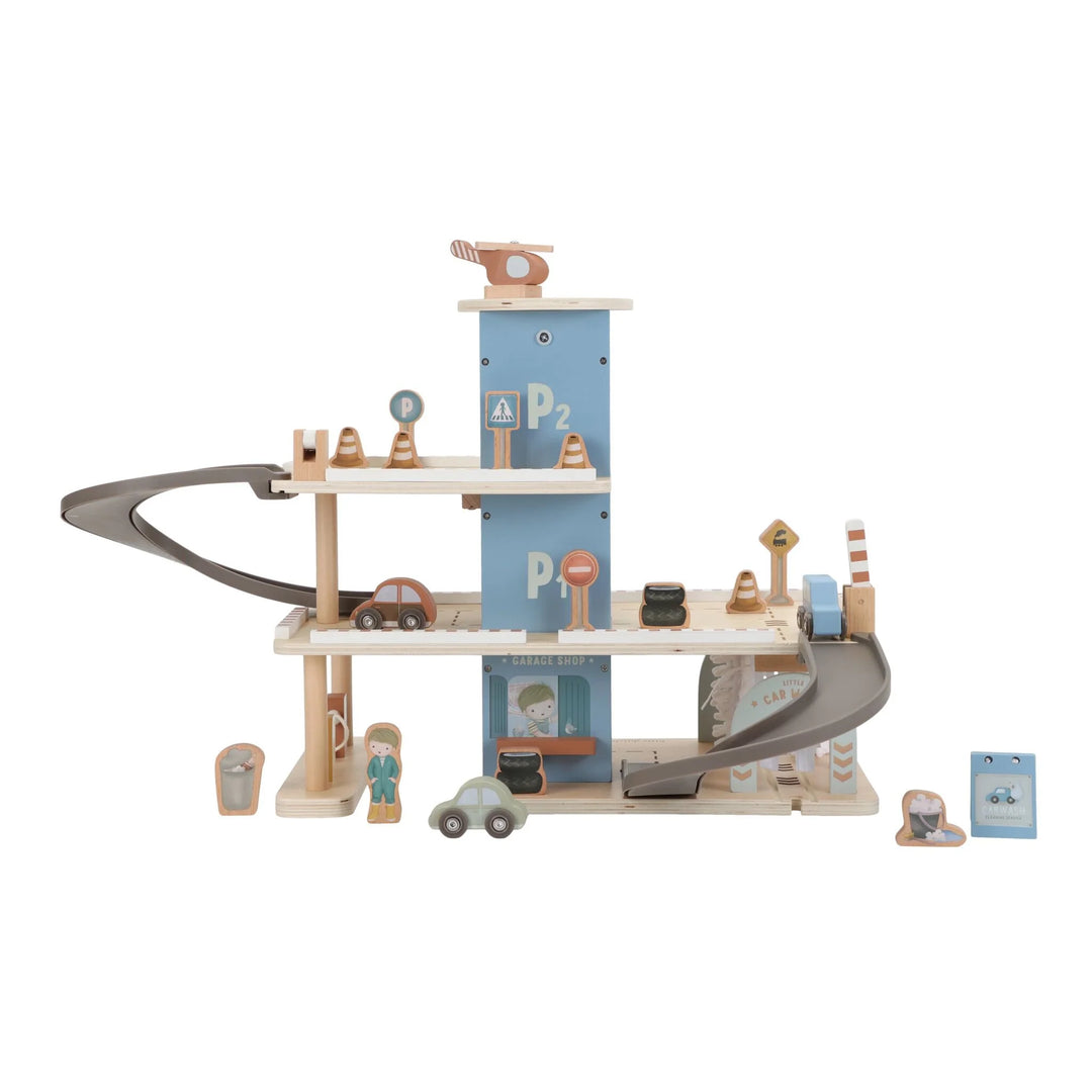 Little Dutch Wooden Toy Parking Garage