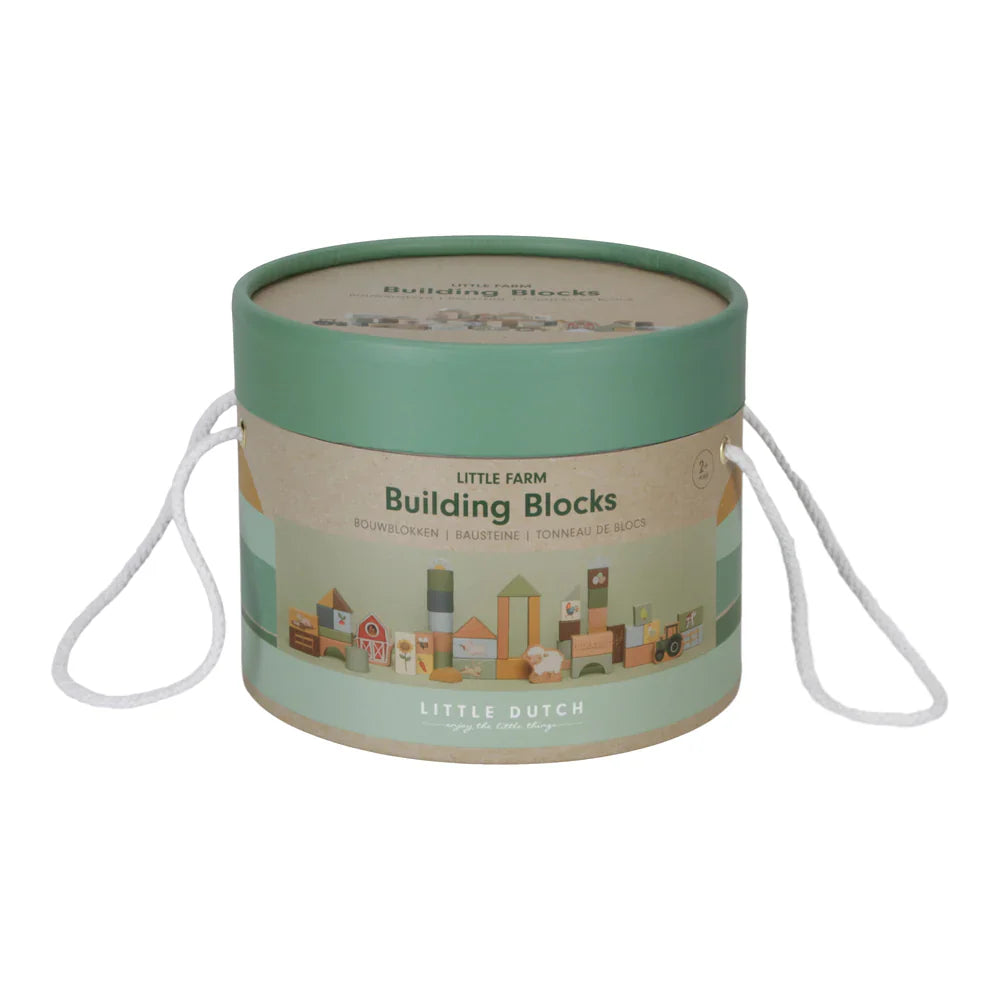 Little Farm Wooden Building Block Set