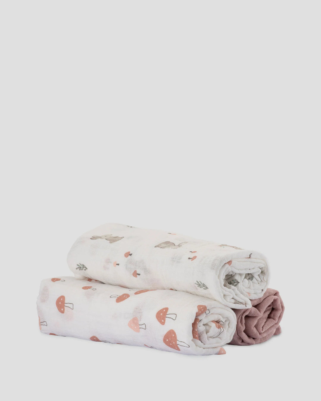 Little Linen Baby Muslin Wraps 3PK - Harvest Bunny