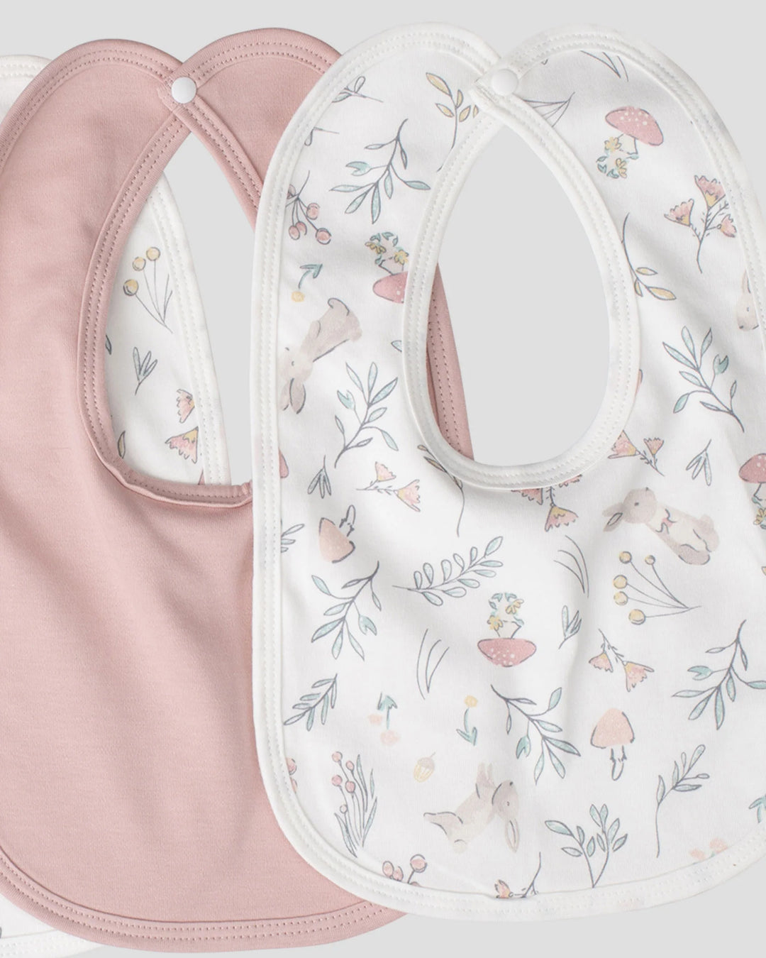 Little Linen Baby Jersey Bib 5 Pack - Harvest Bunny
