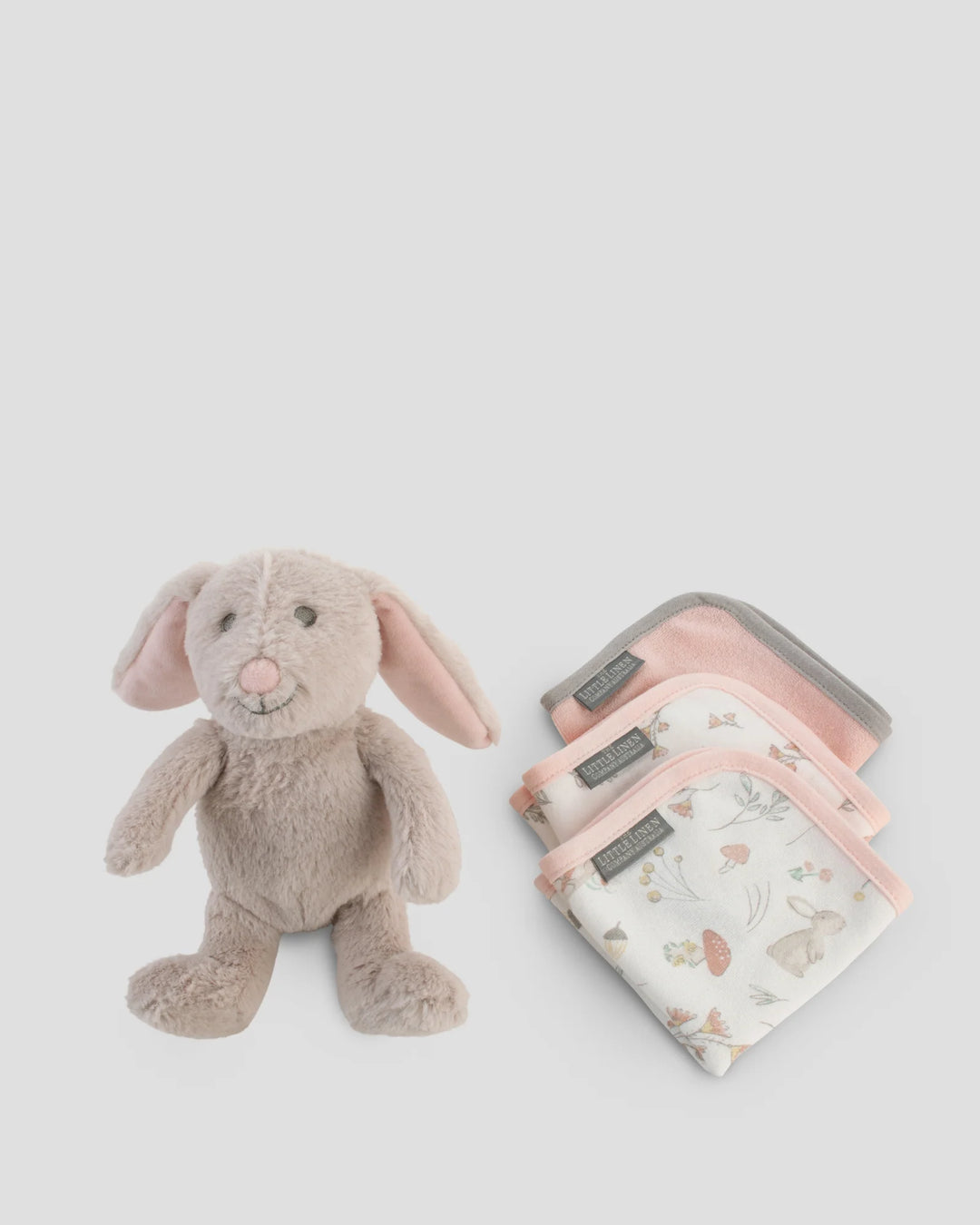Little Linen Soft Plush Toy & Washers Gift Box - Harvest Bunny
