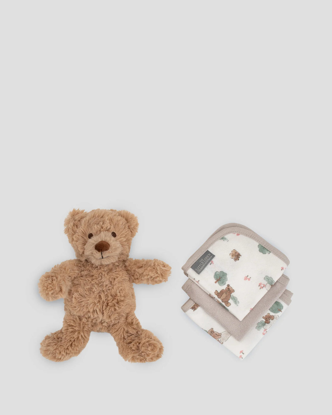 Little Linen Soft Plush Toy & Washers Gift Box - Willow Bear