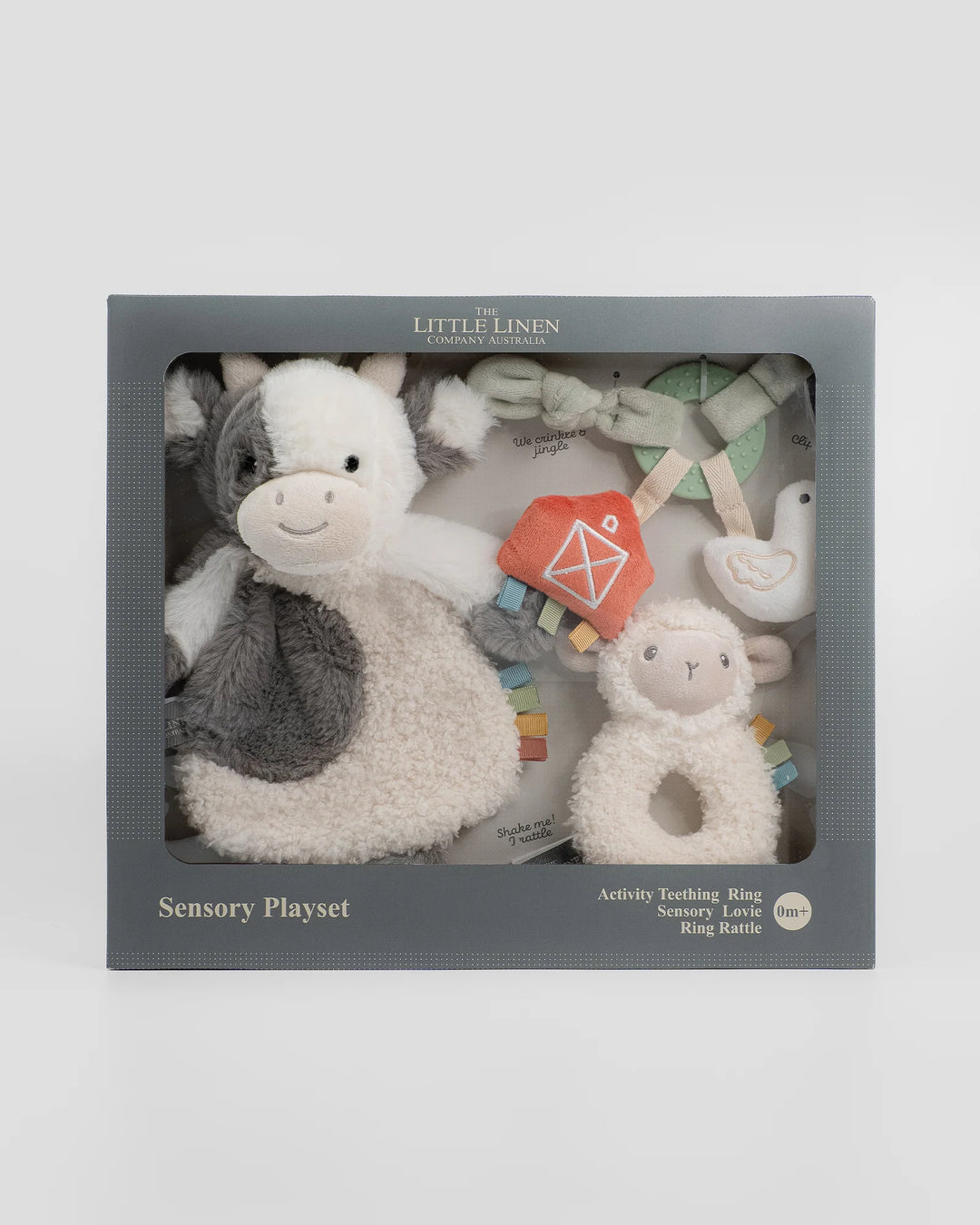 Little Linen Sensory Playset - Farmyard Cow