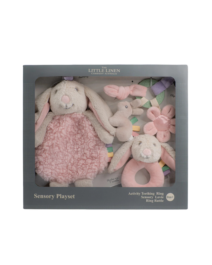Little Linen Sensory Playset - Harvest Bunny