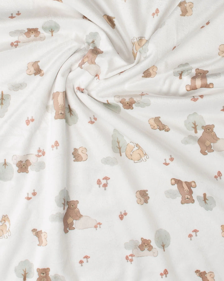 Little Linen Baby Snuggle Blanket - Bushland Bear