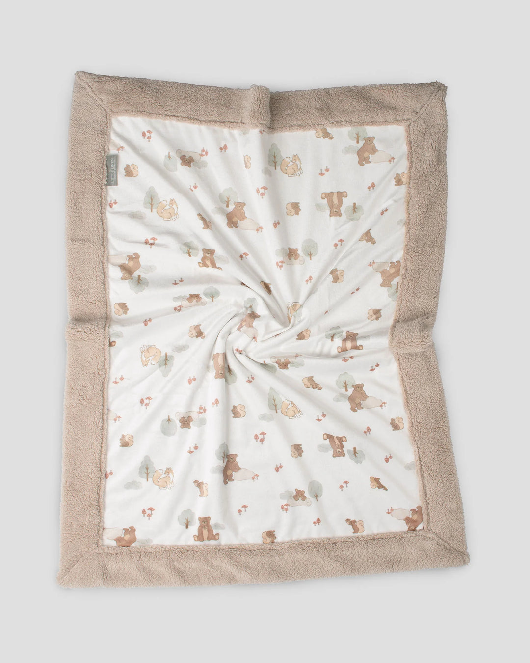 Little Linen Baby Snuggle Blanket - Bushland Bear