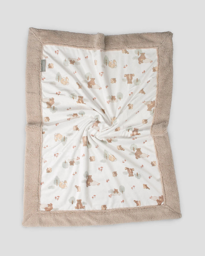 Little Linen Baby Snuggle Blanket - Bushland Bear