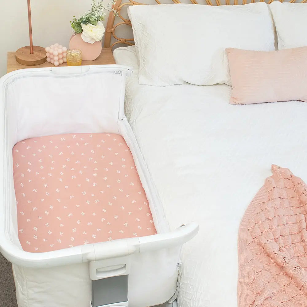 Jersey Bedside Sleeper Fitted Sheet 2 Pack - Sophia's Garden