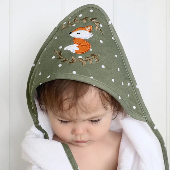 Organic Cotton Hooded Towel - Forest Retreat