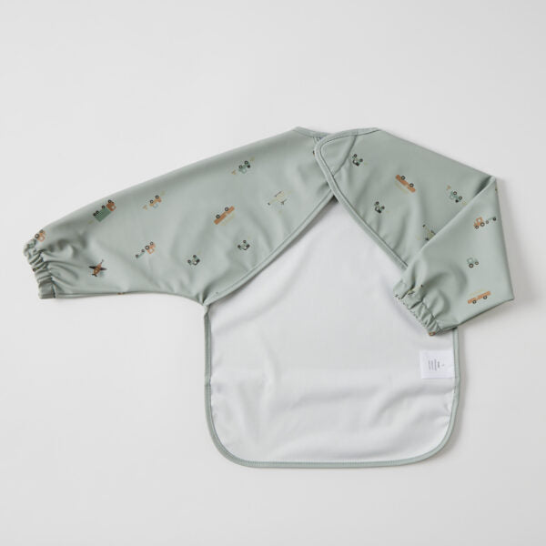 Long Sleeve Smock Bib - Emergency Vehicles