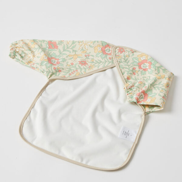 Long Sleeve Smock Bib - Spring Garden