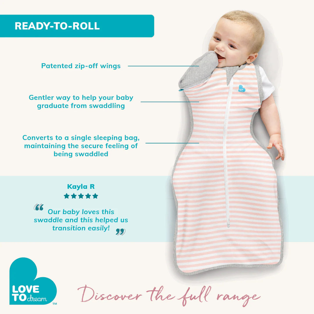Love to Dream Swaddle Up™ Transition Bag 1.0 TOG - White Dreamer