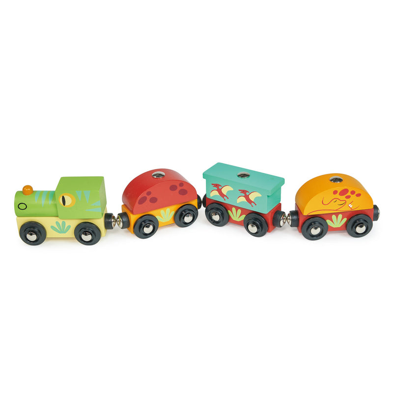 Mentari Wooden Dinosaur Train Set