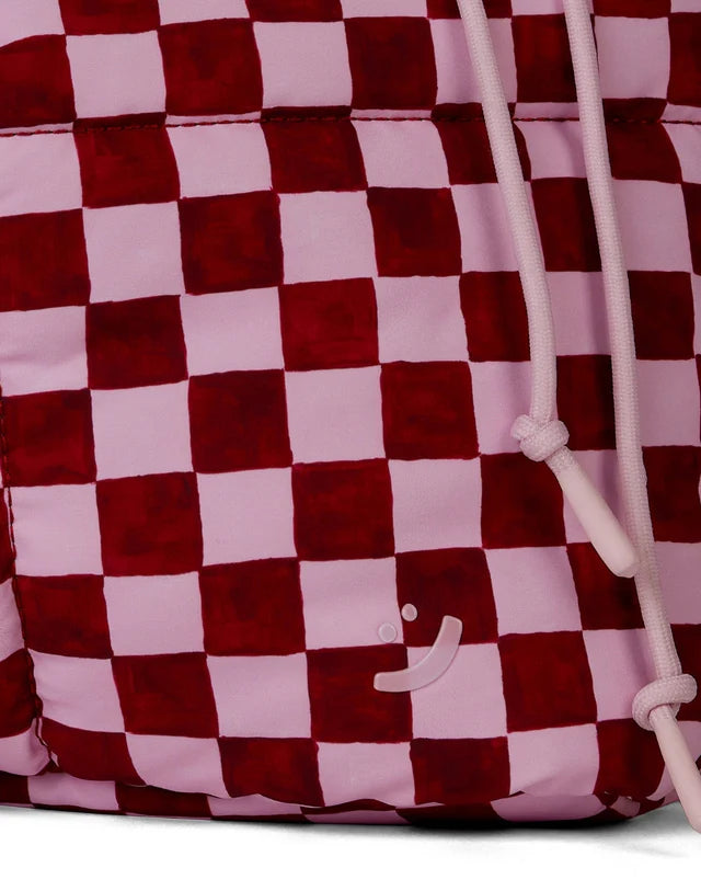 Marshmallow Midi Tote Bag - Crimson Haze