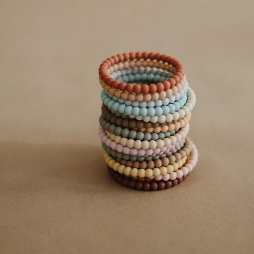 Mushie Pearl Teether Bracelets 3-Pack