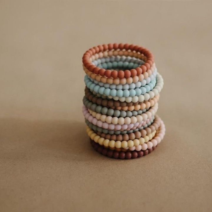 Mushie Pearl Teether Bracelets 3-Pack