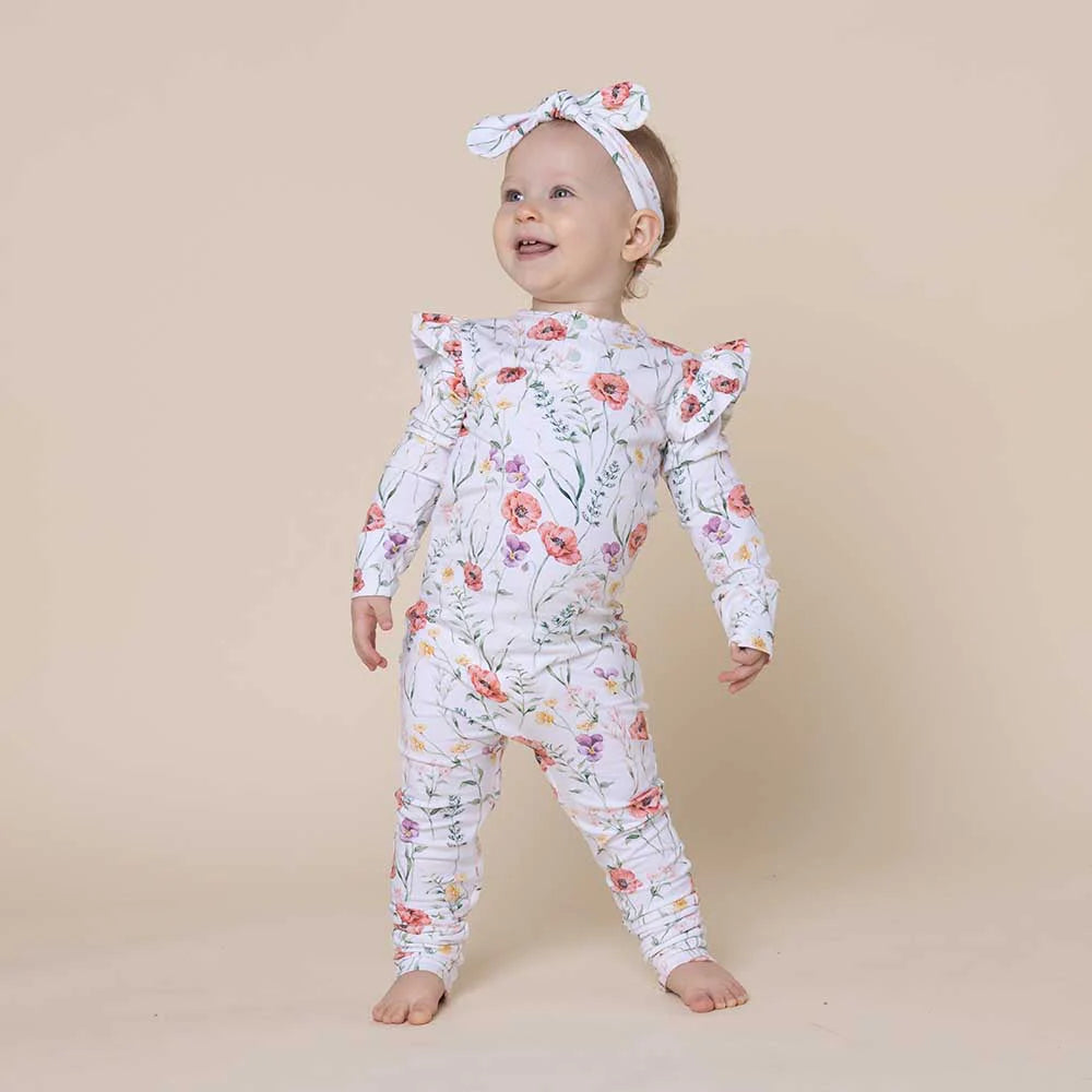 Snuggle Hunny Organic Growsuit - Meadow Size 0
