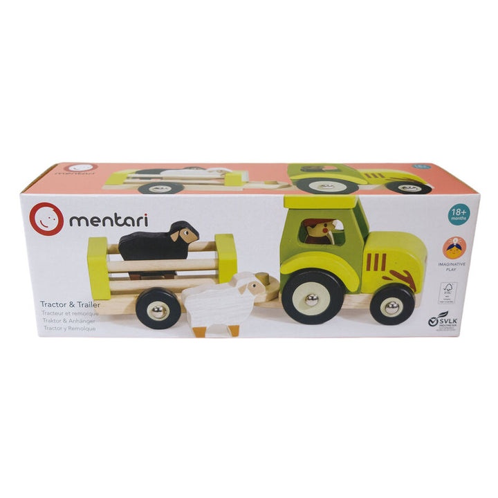 Mentari Wooden Tractor & Trailer