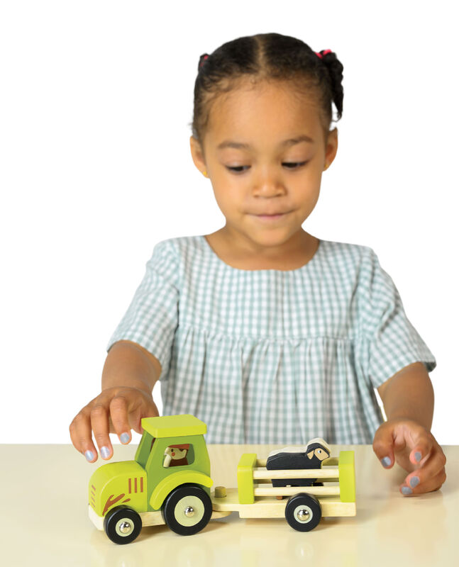 Mentari Wooden Tractor & Trailer