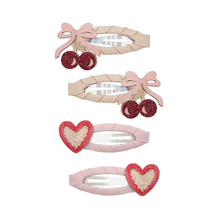 Mimi & Lula Fancy Cherries Hair Clips 4 Pack