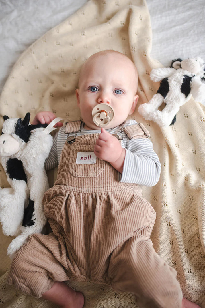 Nana Huchy Mini Clover the Cow Rattle - Black & White
