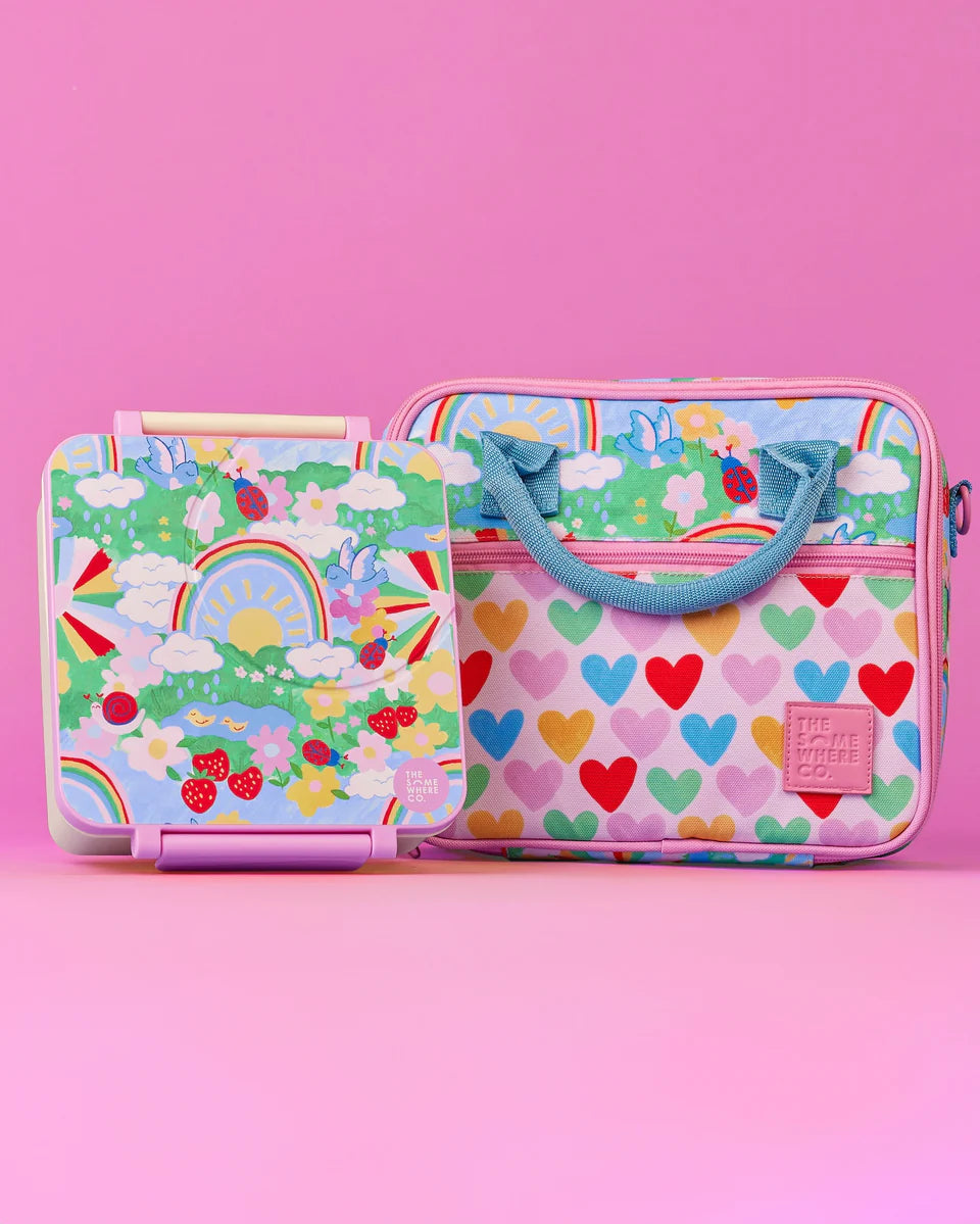 Mini Lunch Case - Rainbow Garden