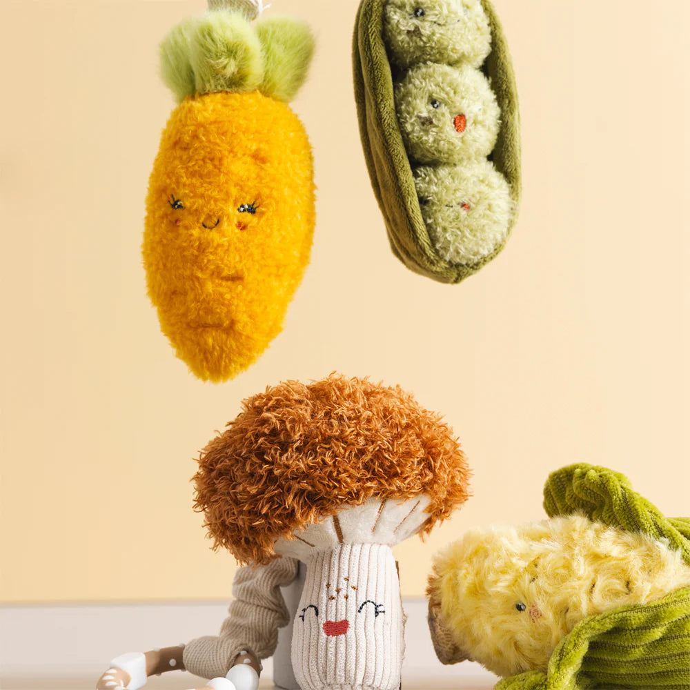 Mini Market Brunch Stroller Toys - Carrot & Green Peas