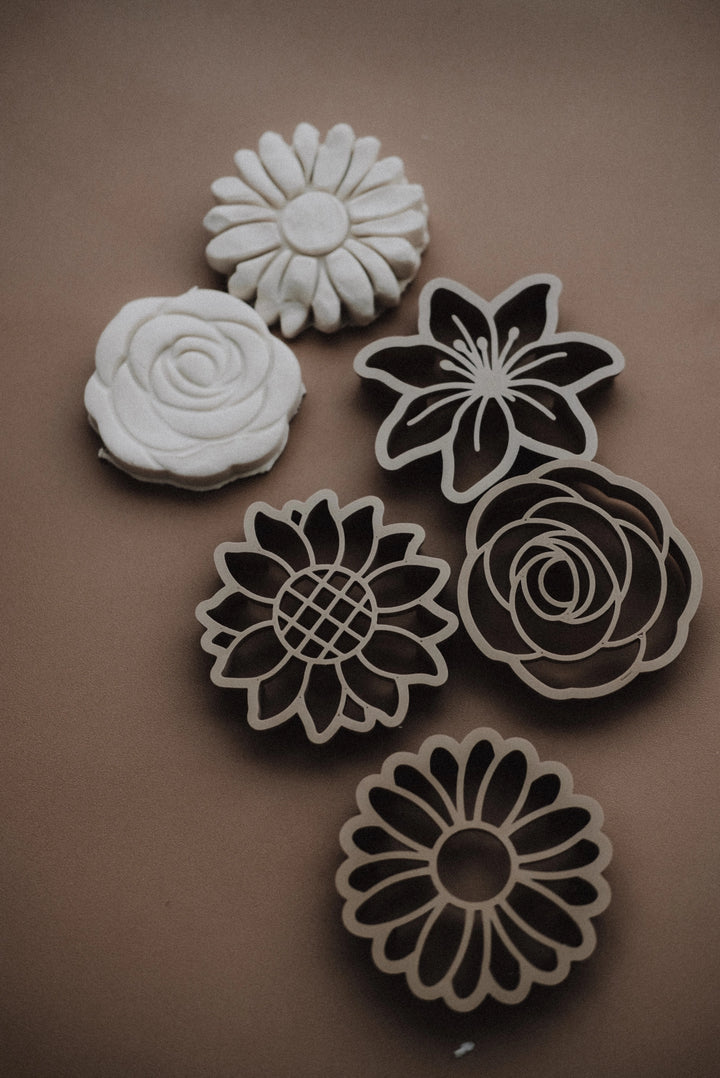 Mixed Flowers Playdough/Sensory Play Eco Cutter™ Set