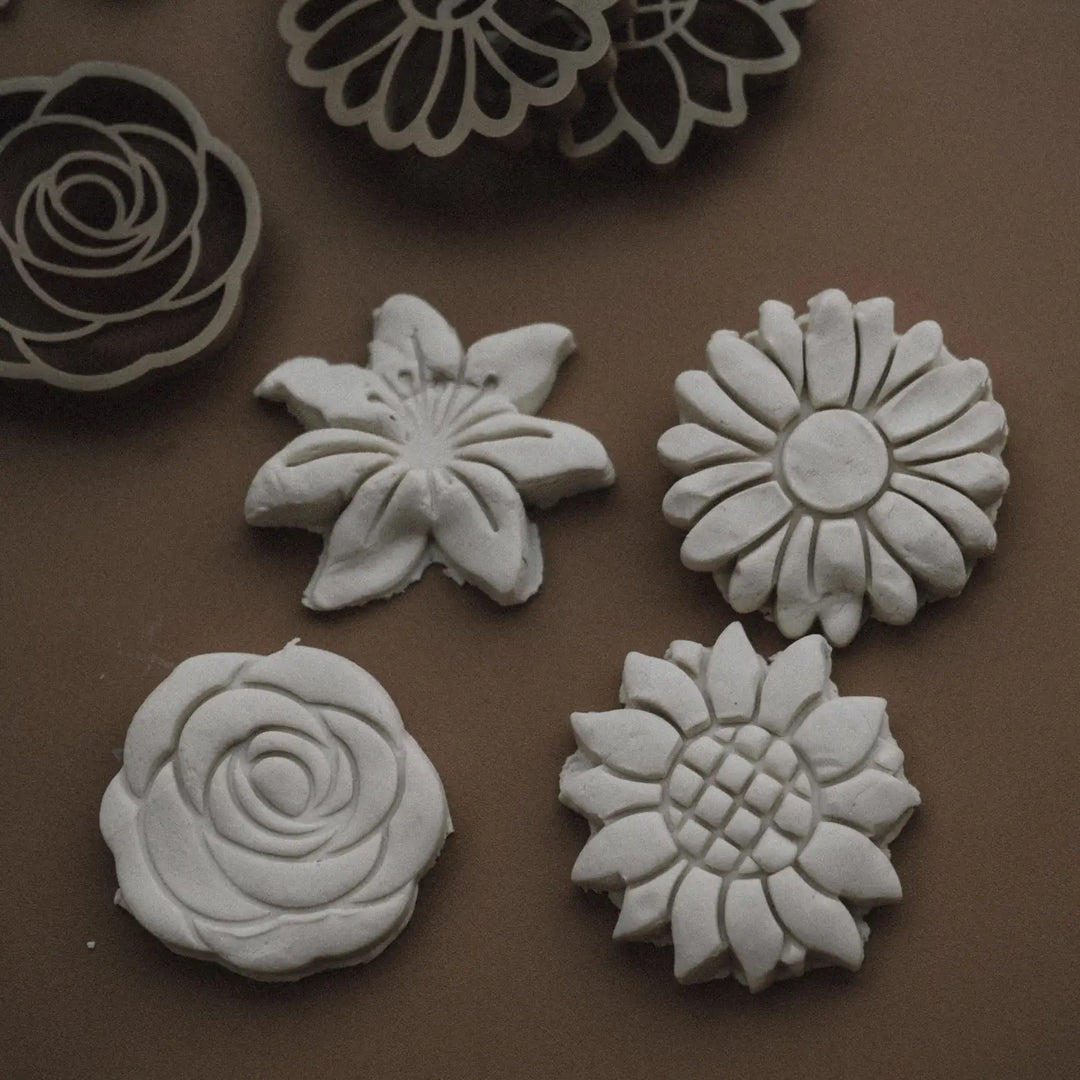 Mixed Flowers Playdough/Sensory Play Eco Cutter™ Set