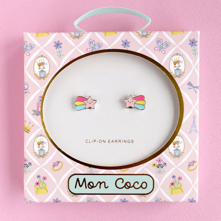 Mon Coco Shooting Star Clip On Earrings