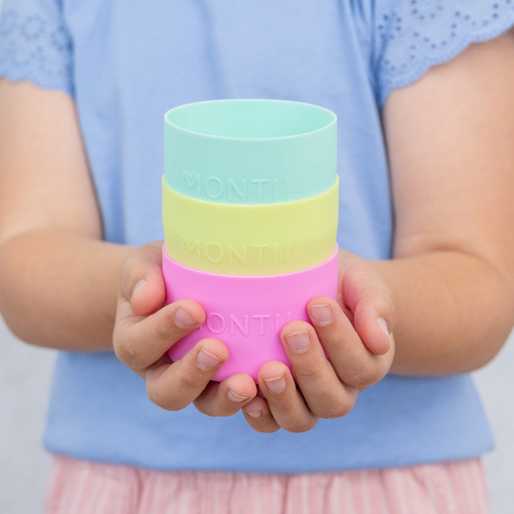 Montii Fusion Small Silicone Bumper 3 Pack - Sunbeam | Marine | Floss