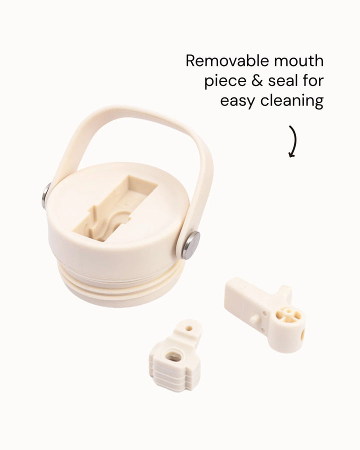 MontiiCo Insulated Quench Sipper Drink Bottle 700ml - Cream
