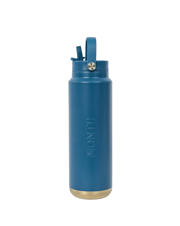 MontiiCo Insulated Quench Sipper Drink Bottle 700ml - Denim